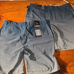 Greg Norman Collection Men's Blue Flat Front Shorts